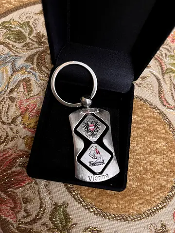 GONE/ TAKEN Rotating Key Chain for men from Vienna, Austria stainless steel rolex omega rado mk lv