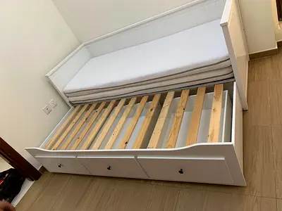 IKEA White Daybed with Storage excellent condition