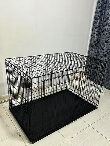 Sturdy Black Dog Crate for Sale