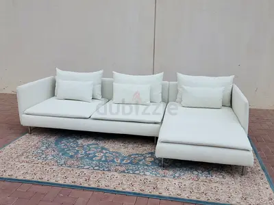 Ikea soderhamn L shape four seat sofa white