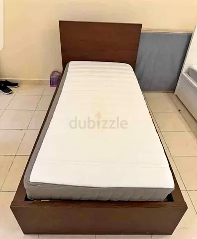 IKEA Malam single bed 90/200 with  IKEA mattress and 2 storage drawers