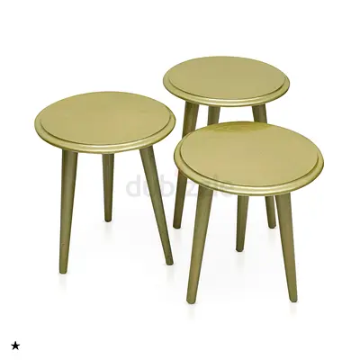 Set of Three Chic Side Tables