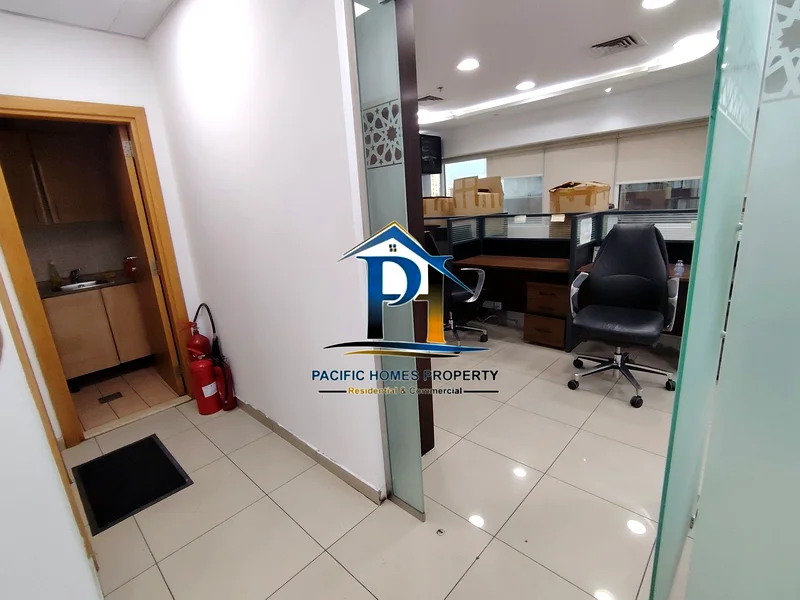 CLOSE TO METRO ABU HAIL OR QEYADAH SPACIOUS SIZE OFFICE WITH NEW FURNITURE GLASS FITTED PARTITION AND FREE PARKING 115K64065922135939111