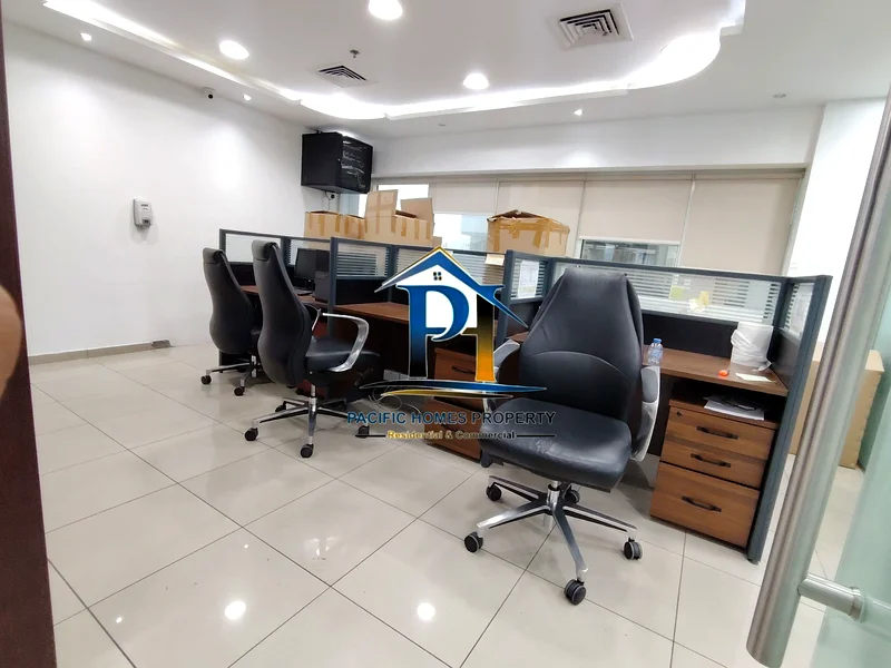 CLOSE TO METRO ABU HAIL OR QEYADAH SPACIOUS SIZE OFFICE WITH NEW FURNITURE GLASS FITTED PARTITION AND FREE PARKING 115K64065922135939112