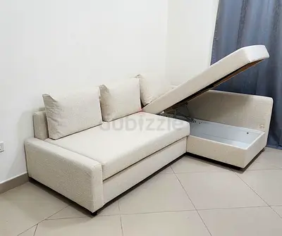 Ikea Frihiten L shape sofa bed light
