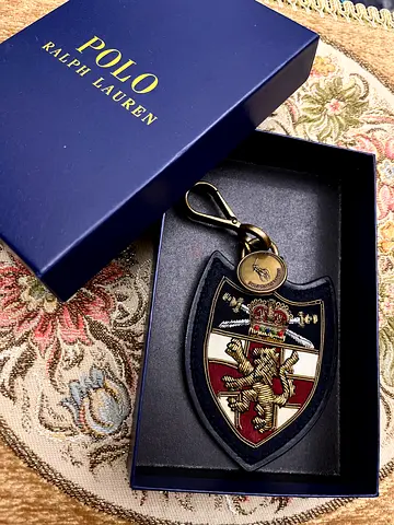 Authentic Ralph Lauren key chain bag chain with box tommy hilfiger lacoste tom ford balmain 18k gold