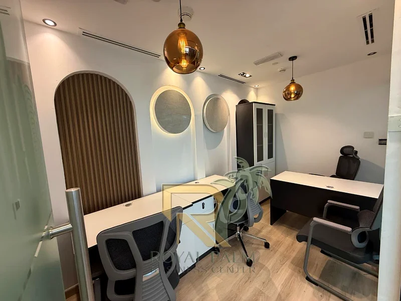 مكاتب شركة مع استقبال أنيق ومنطقة صالة | بالقرب من المترو | موقع متميز64069085918594112