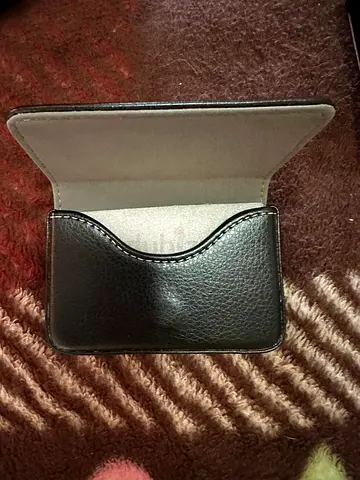 Elegant Black flawless  Leather Card Holder