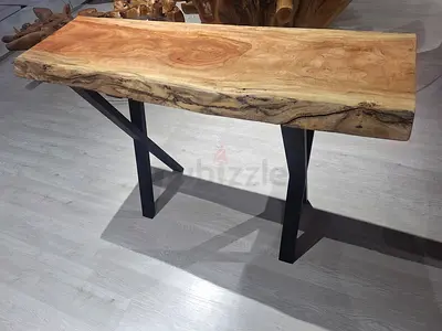 solid wood console table 120x40 cm