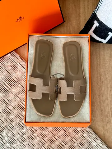 Hermes women super master oran slippers