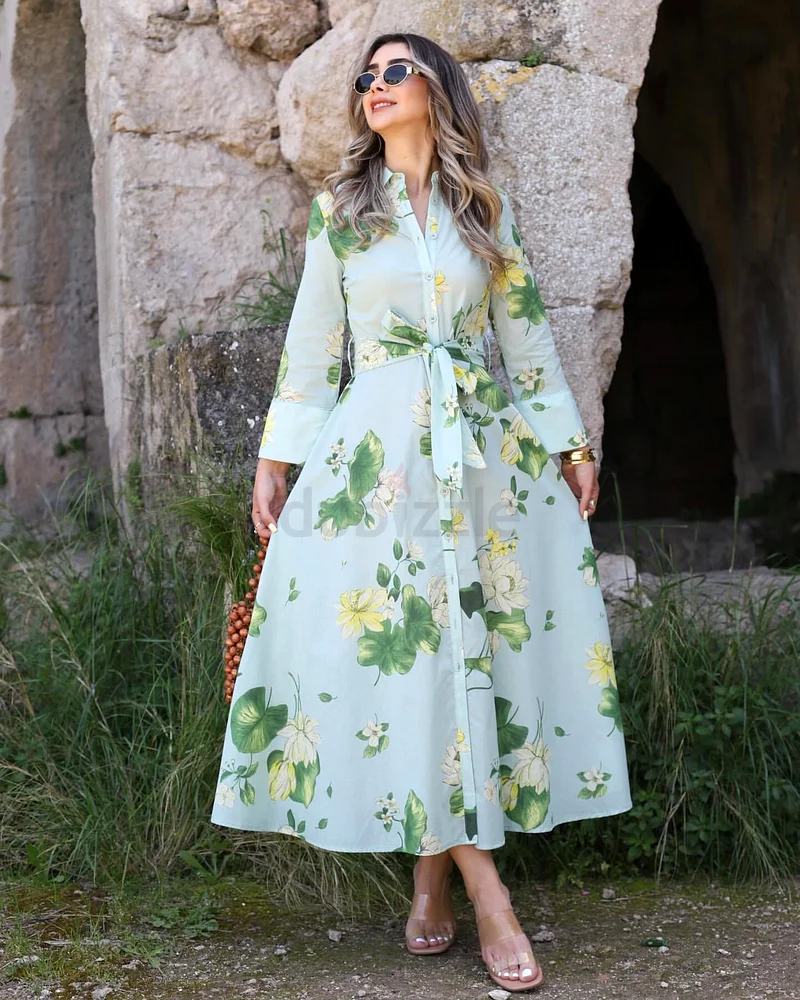 Shirt Dress Zara Floral Long Sleeve Dress Zara Printed Poplin