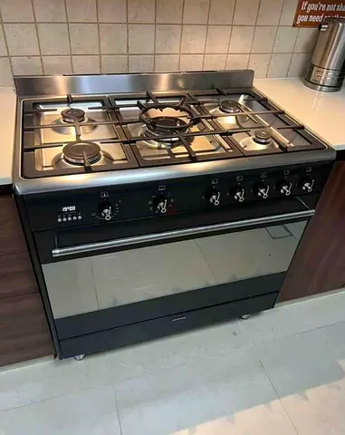 Smeg 90cm Concert Anthracite Gas / Electric Cooker Black Ssa91Maa9