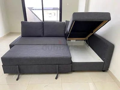 Ikea Friheten L shape sofa come bed with storage