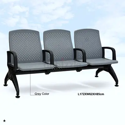 Comfortable Grey Waiting Bench for Sale