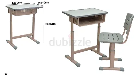 Sturdy Kids Study Table and Chair Set