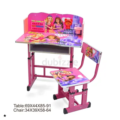 Cute Kids Study Table and Chair Set