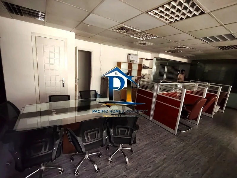 "" NEAR TO METRO STATION ""SPACIOUS FULLY FURNISHED OFFICE ONLY FOR 115K FURNITURE SEPARATE 20K CALL NOW MR FARHAN.64065922169602113