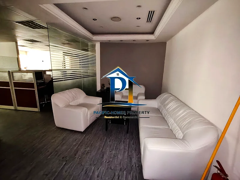 "" NEAR TO METRO STATION ""SPACIOUS FULLY FURNISHED OFFICE ONLY FOR 115K FURNITURE SEPARATE 20K CALL NOW MR FARHAN.64065922169602111