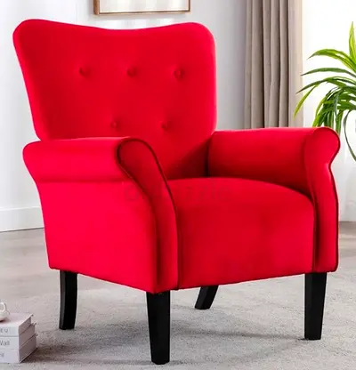 Button Tufted Arm Chair