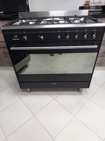 Smeg top gas oven electric dual fan 90x60cm