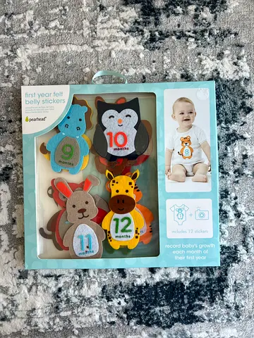 Baby First year felt belly stickers