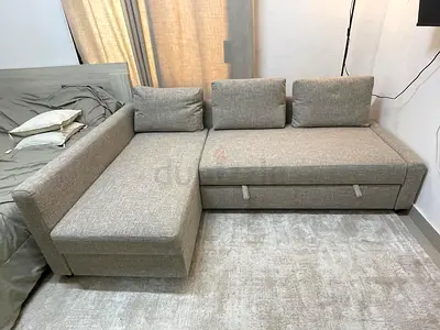 Ikea corner sofa bed with storage