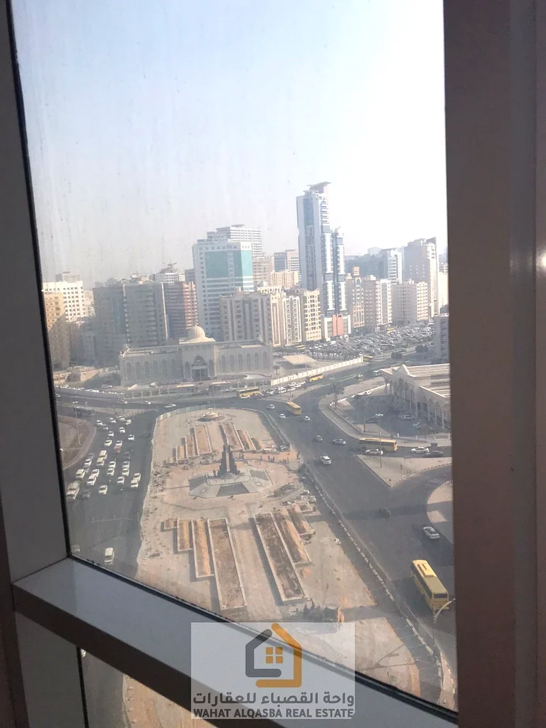 🔹 A distinctive office for annual rent in a vital location and a modern building, and air conditioning is free for the owner in Sharjah 🔹64057469476099111