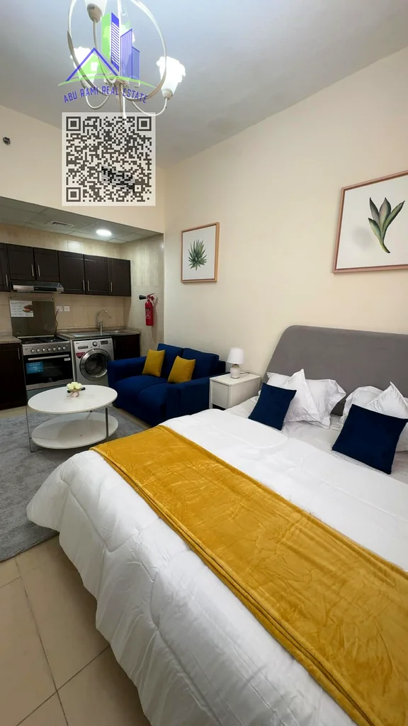 Furnished studio for monthly rent in Ajman Al Yasmeen Towers, Al Jurf 264050247656065113