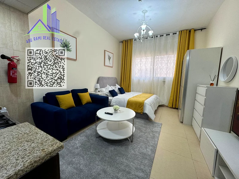 Furnished studio for monthly rent in Ajman Al Yasmeen Towers, Al Jurf 264050247656065110