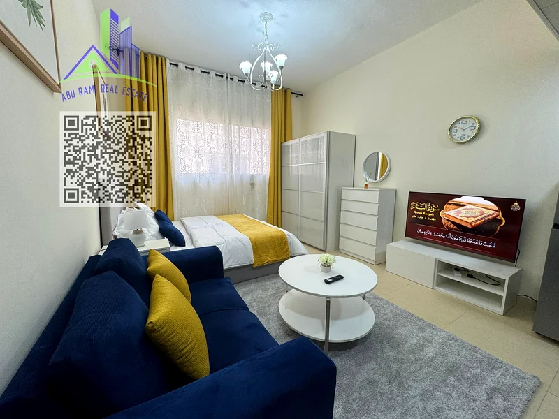 Furnished studio for monthly rent in Ajman Al Yasmeen Towers, Al Jurf 264050247656065111