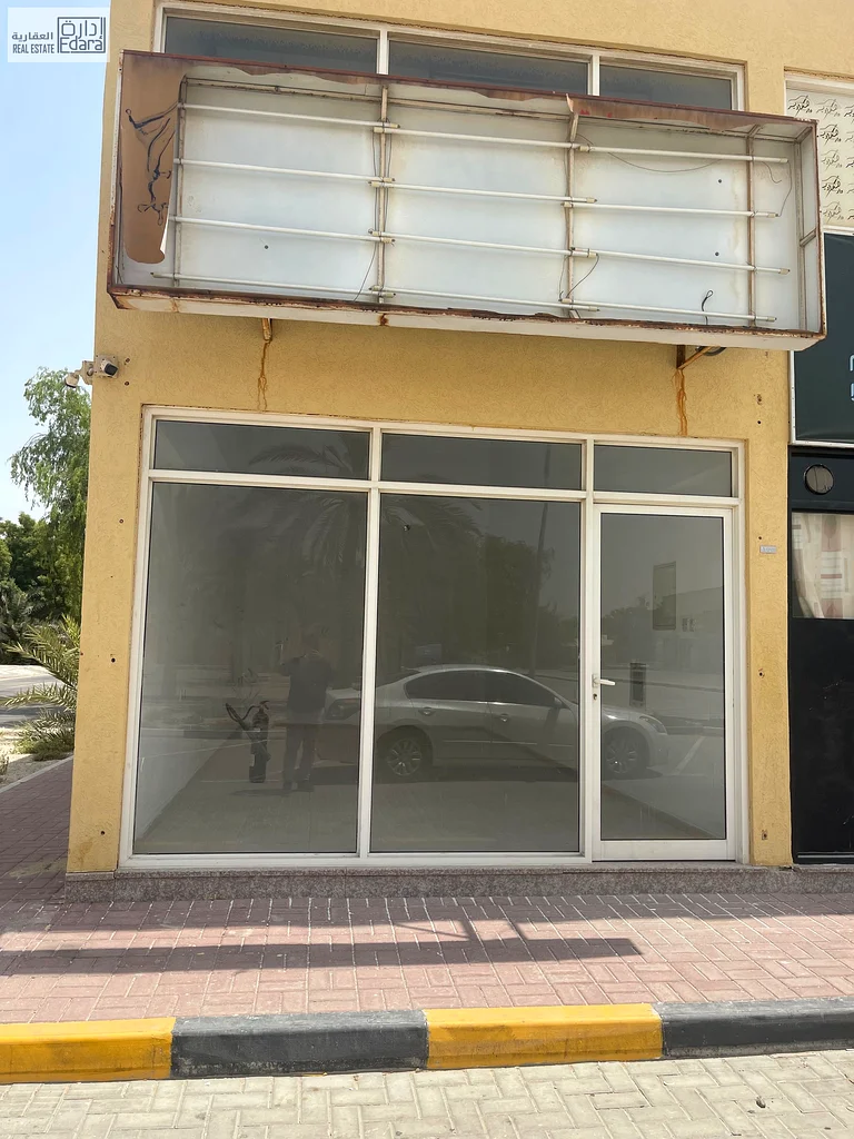 Shop for rent in Mushairef, Ajman, lively area, large area, free parking64072890096258110