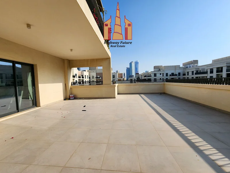 منظر المسبح | تراس ضخم | شقة فاخرة من 3 غرف نوم + غرفة خادمة |64052219938050110