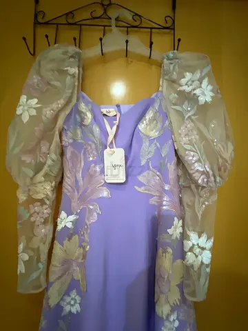 Elegant Floral Evening Dress - Perfect for Special Occasions