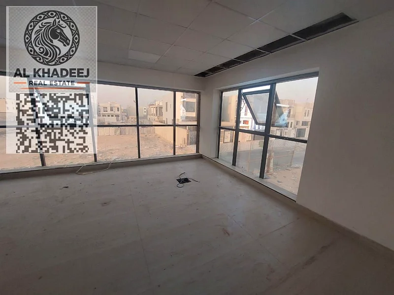 Office in a new building  In Al Bahia for annual rent  In Al Mizanah  Very large area Central air conditioning64072889751299112
