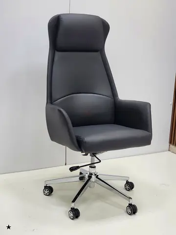 Sleek Black High-Back Executive Chair