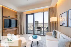 1BD Balcony Views, Steps from Dubai Mall &amp; Burj Khalifa – Luxury Premiere High Floor