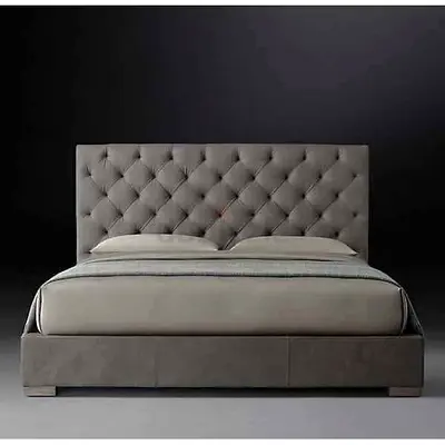 Elegant beautiful 180*200 king size fabric bed