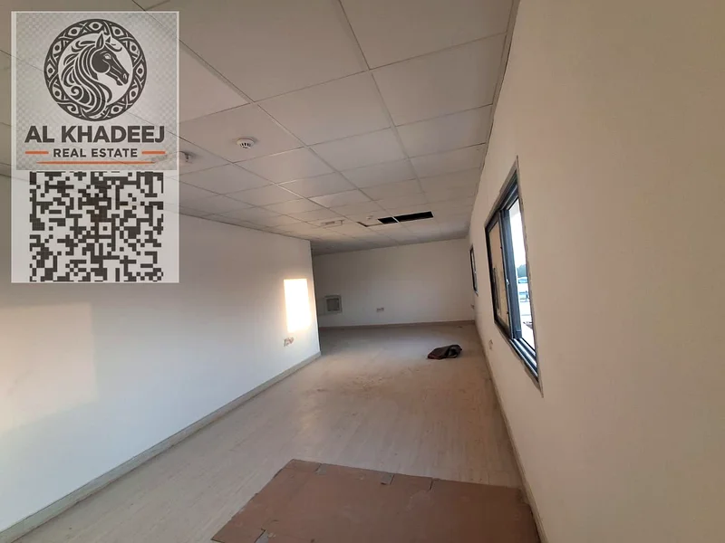 Offices in a new building in Al Bahia for annual rent. In Al Mizanah. Very large area. Central air conditioning.64072889899009114
