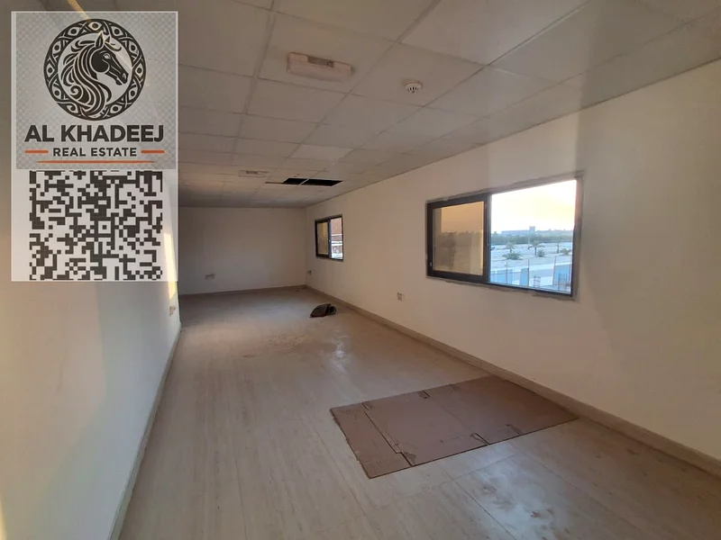 Offices in a new building in Al Bahia for annual rent. In Al Mizanah. Very large area. Central air conditioning.64072889899009113