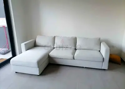 Ikea vimle l shape sofa bed with storage beige