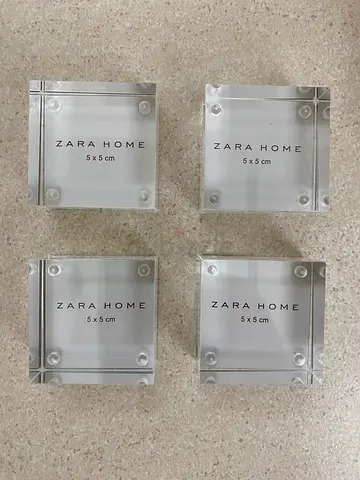 Set of 4 Acrylic Zara Home Photo Frames BRAND NEW