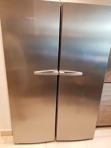 Miele stainless steel latest model fridge freezer set