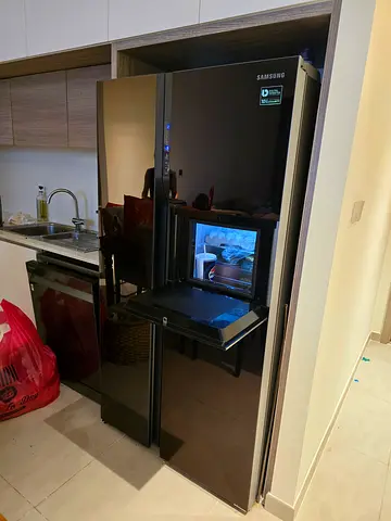 Samsung Glass Door Side By Side Refrigerator New model