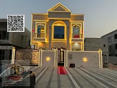 villa For sale, villa in the Al Zahia area of ​​Ajman (5 master bedrooms, a living room, a maid&