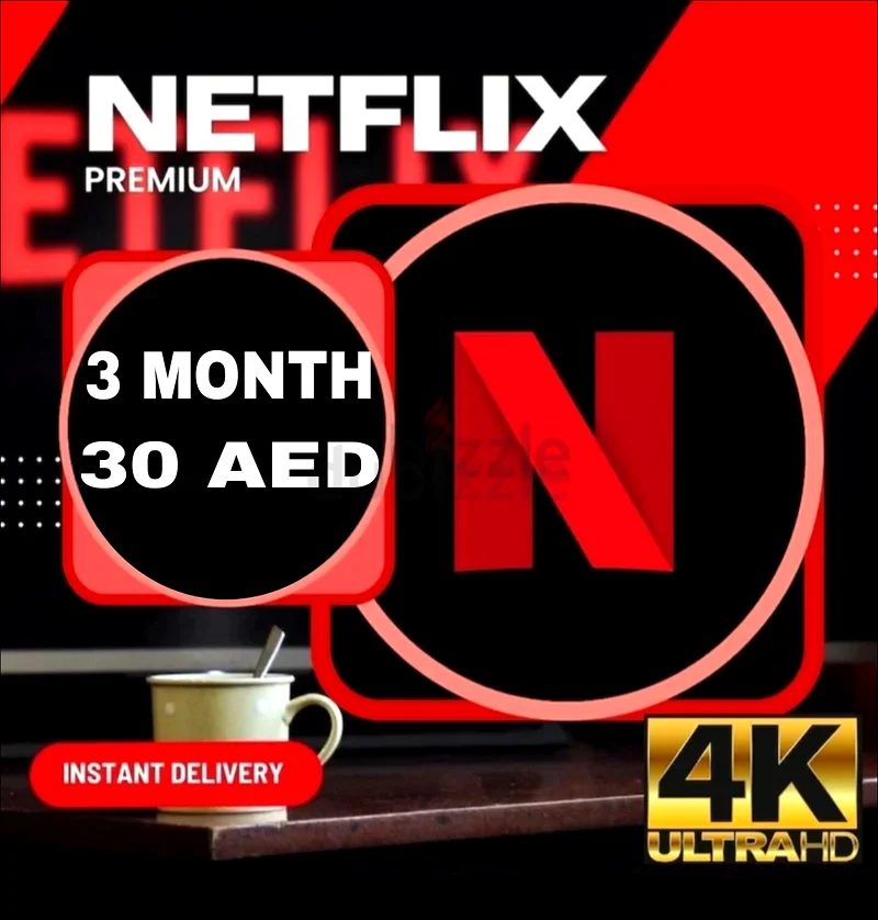 NETFLIX 4K HD PREMIUM SUBSCRIPTION MONTHS dubizzle