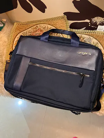 Men Waterproof blue Laptop Bag Ungaro Paris leather nylon messenger fossil lacoste timberland tommy