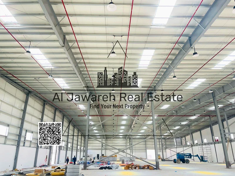 For lovers of wide spaces, business owners, and investors, a huge warehouse for rent in Umm Al-Quwain, 53,035 sq ft with 452 kw64061497290626111