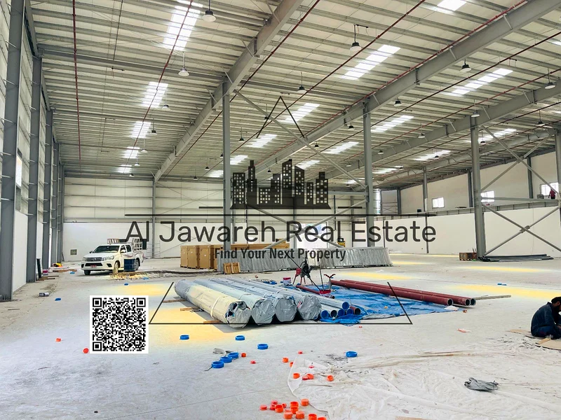 For lovers of wide spaces, business owners, and investors, a huge warehouse for rent in Umm Al-Quwain, 53,035 sq ft with 452 kw64061497290626113