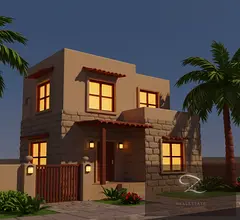 Villa for sale in Al Ramaqiya area second plot of land from a main road.