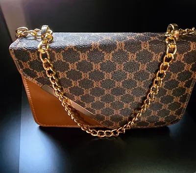 Mini Fashion Plaid Contrast Stitching Diagonal Backpack, Metal Chain Shoulder Strap Shoulder Bag Squ